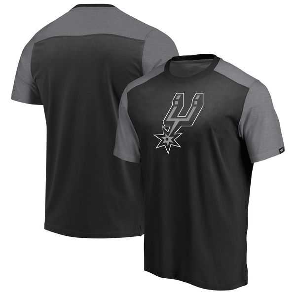 San Antonio Spurs Fanatics Branded Iconic Blocked T-Shirt Black,We sell and wholesale San Antonio Spurs Fanatics Branded Iconic Blocked T-Shirt Black on line form chian!